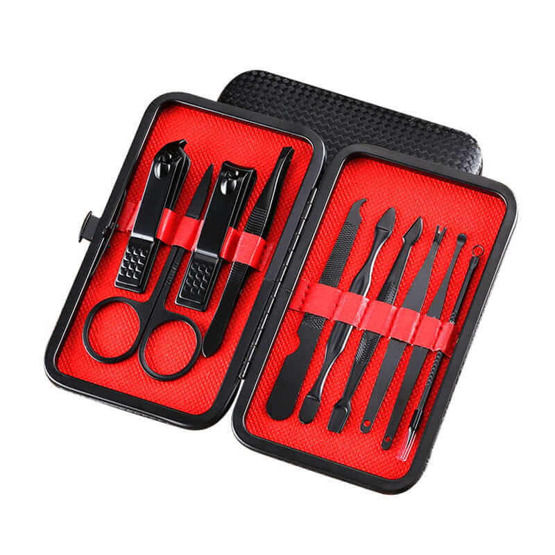10 pcs Manicure Pedicure Set Finger Toe Nail Clippers Scissors Manicure Grooming Kit