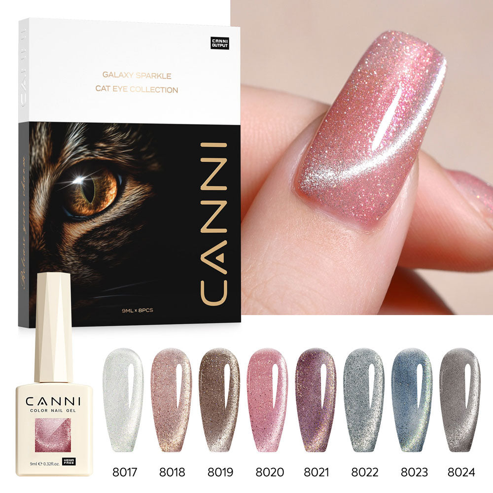 CANNI TPO & Hema Free Cat Eye 8pcs Kit CK - Iridescent Dream Series