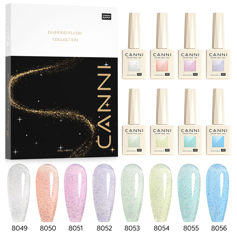 CANNI TPO & Hema Free Glittered 8pcs Kit GK - Fairy Glitter Series