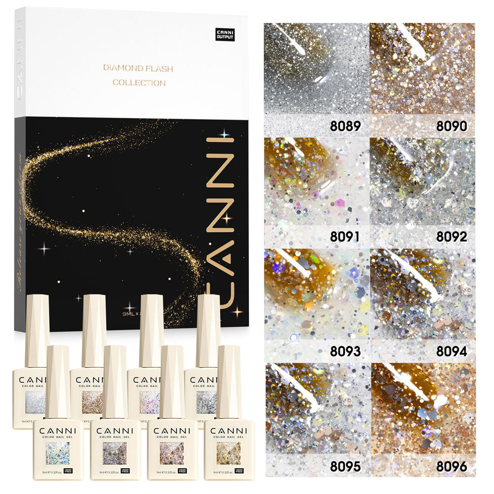 CANNI TPO & Hema Free Glittered 8pcs Kit LK - Dawn Crystal Flash Series