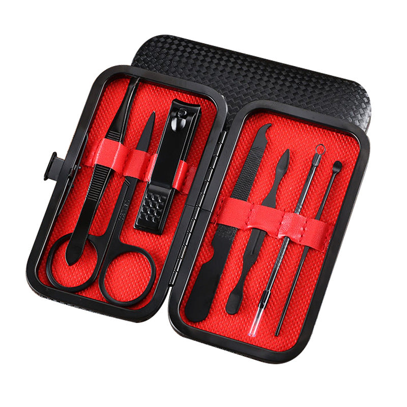 7 pcs Manicure Pedicure Set Finger Toe Nail Clippers Scissors Manicure Grooming Kit