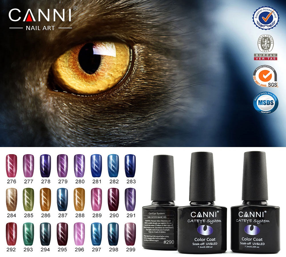 CANNI CAT EYE (Magnetic) Effect UV/LED Soak Off Gel Nail Polish