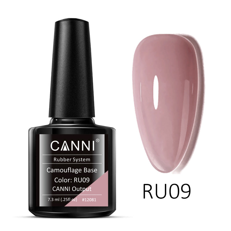 CANNI Long Lasting Nude Pink Camouflage Rubber Base Coat Nail Gel Polish 7.3ml