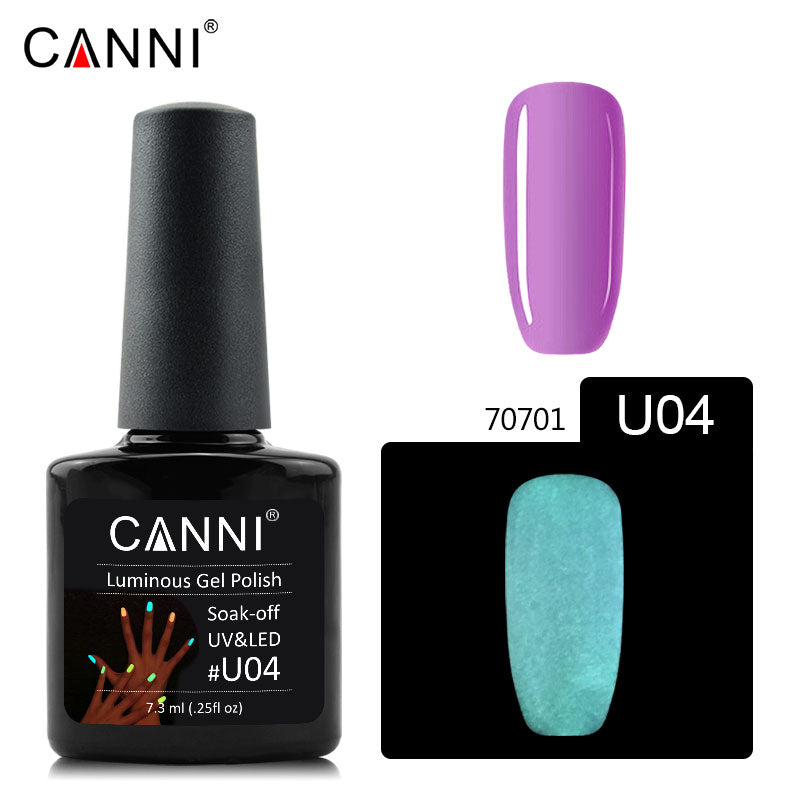 CANNI Luminous Gel Polish Glow in the Dark Soak off Nail Art UV / LED Gel
