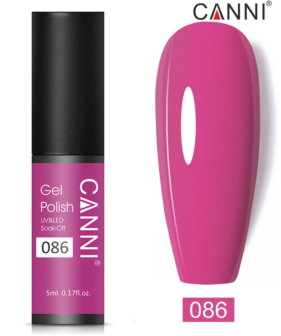 CANNI Nail Gel Polish Varnish Soak Off UV / LED Classic 5ml - Shade 01 to 100
