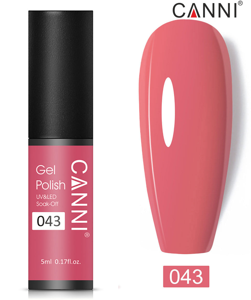 CANNI Nail Gel Polish Varnish Soak Off UV / LED Classic 5ml - Shade 01 to 100