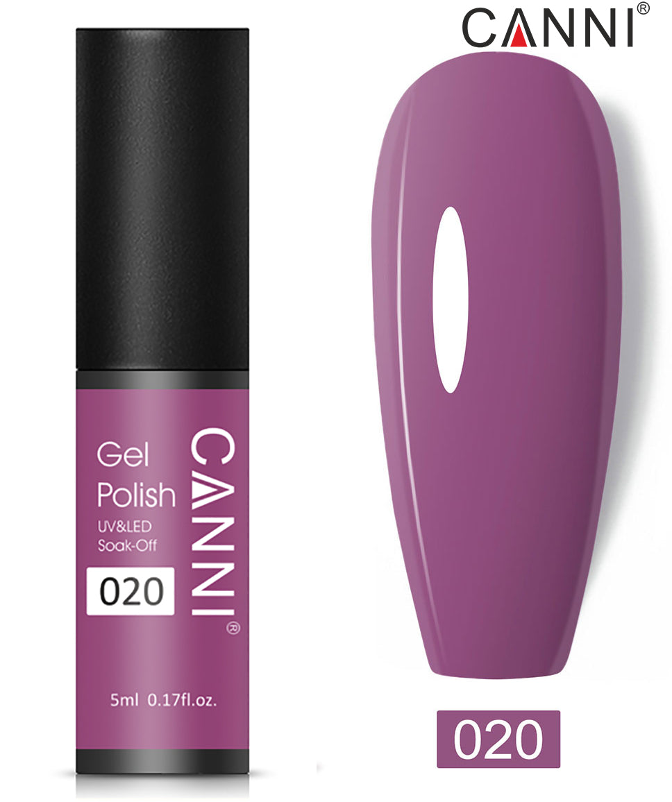 CANNI Nail Gel Polish Varnish Soak Off UV / LED Classic 5ml - Shade 01 to 100