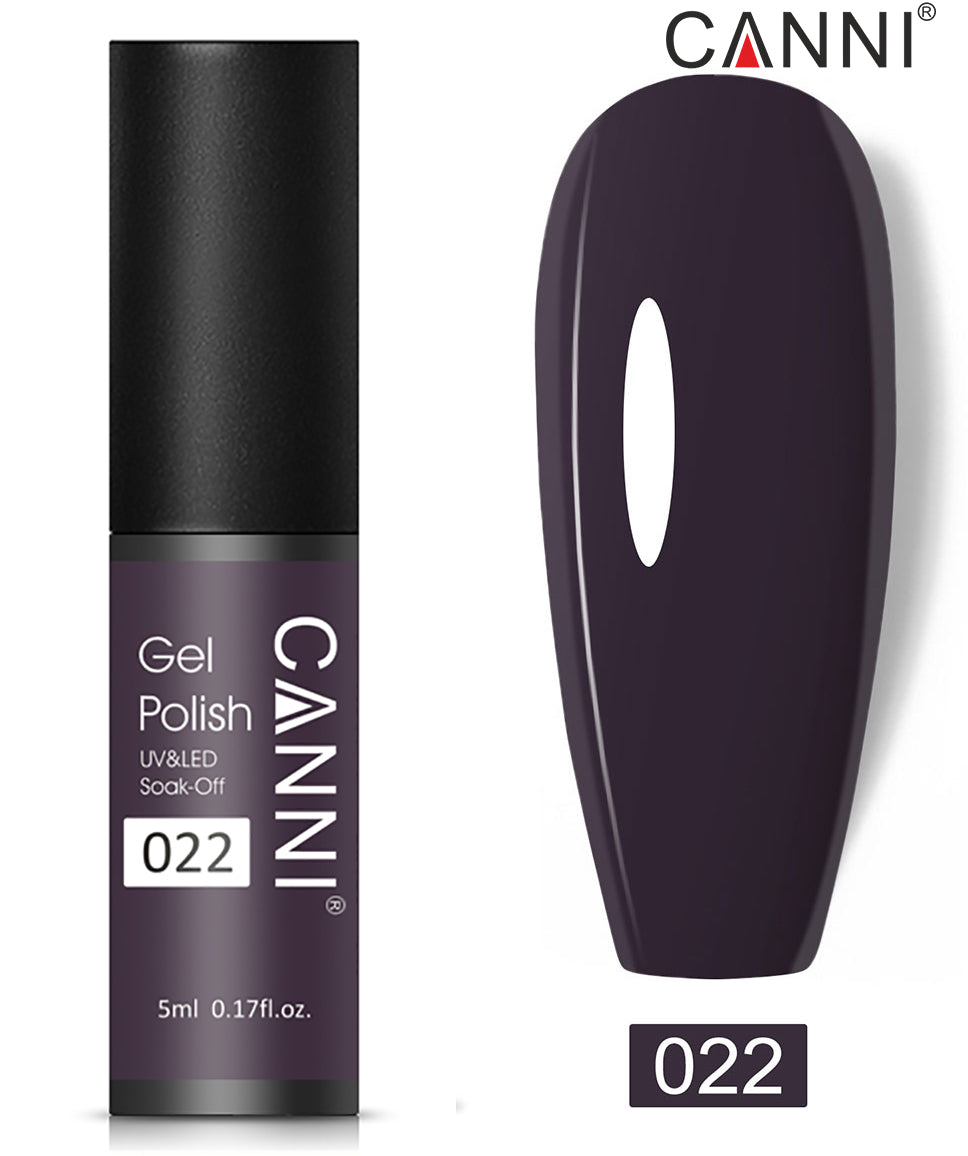 CANNI Nail Gel Polish Varnish Soak Off UV / LED Classic 5ml - Shade 01 to 100