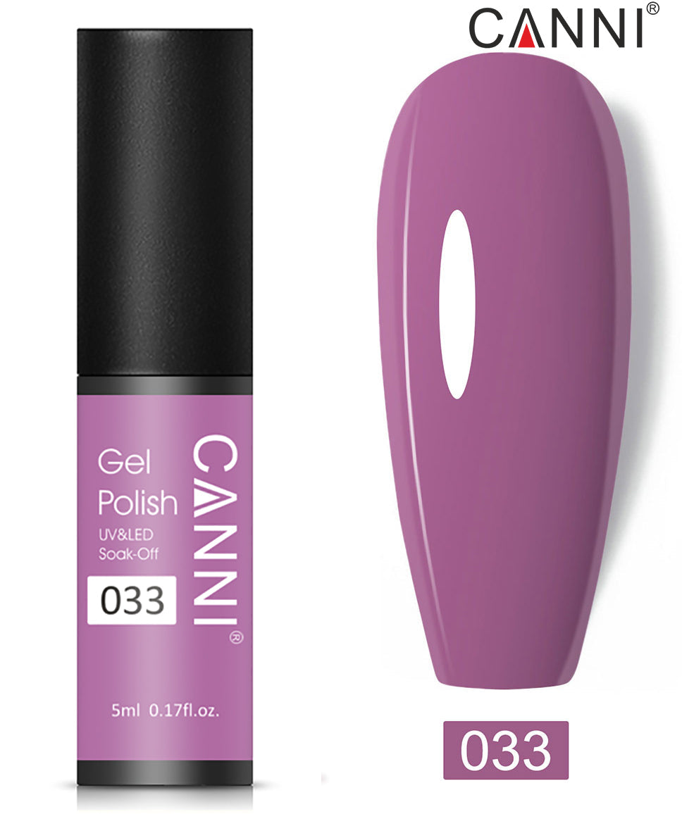 CANNI Nail Gel Polish Varnish Soak Off UV / LED Classic 5ml - Shade 01 to 100