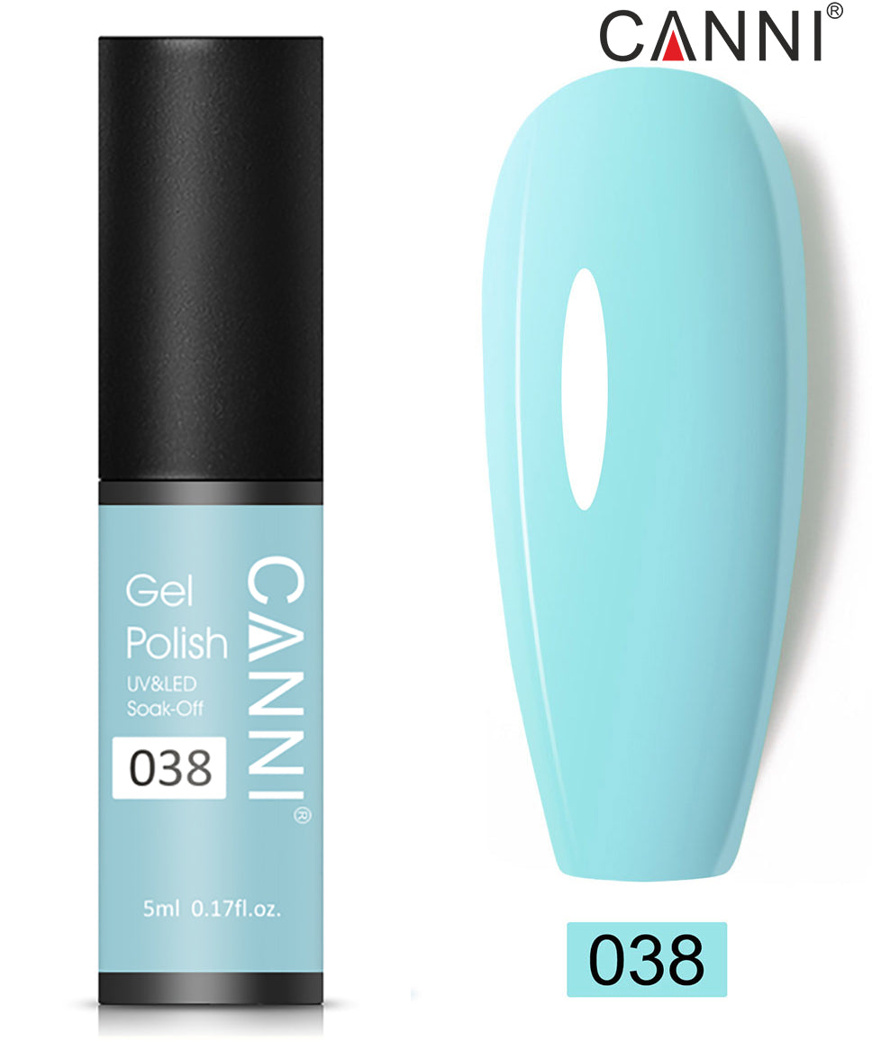 CANNI Nail Gel Polish Varnish Soak Off UV / LED Classic 5ml - Shade 01 to 100