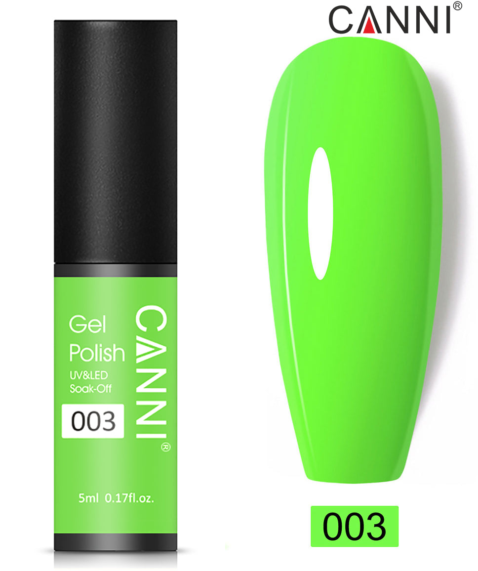 CANNI Nail Gel Polish Varnish Soak Off UV / LED Classic 5ml - Shade 01 to 100