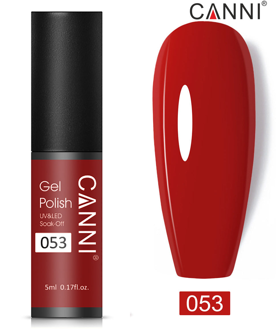 CANNI Nail Gel Polish Varnish Soak Off UV / LED Classic 5ml - Shade 01 to 100