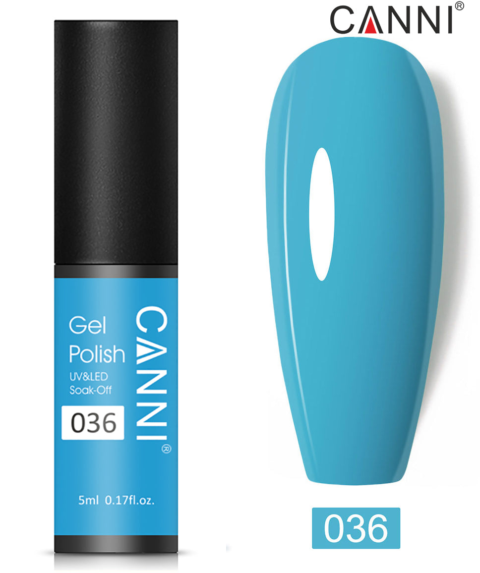 CANNI Nail Gel Polish Varnish Soak Off UV / LED Classic 5ml - Shade 01 to 100