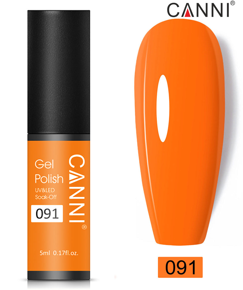 CANNI Nail Gel Polish Varnish Soak Off UV / LED Classic 5ml - Shade 01 to 100
