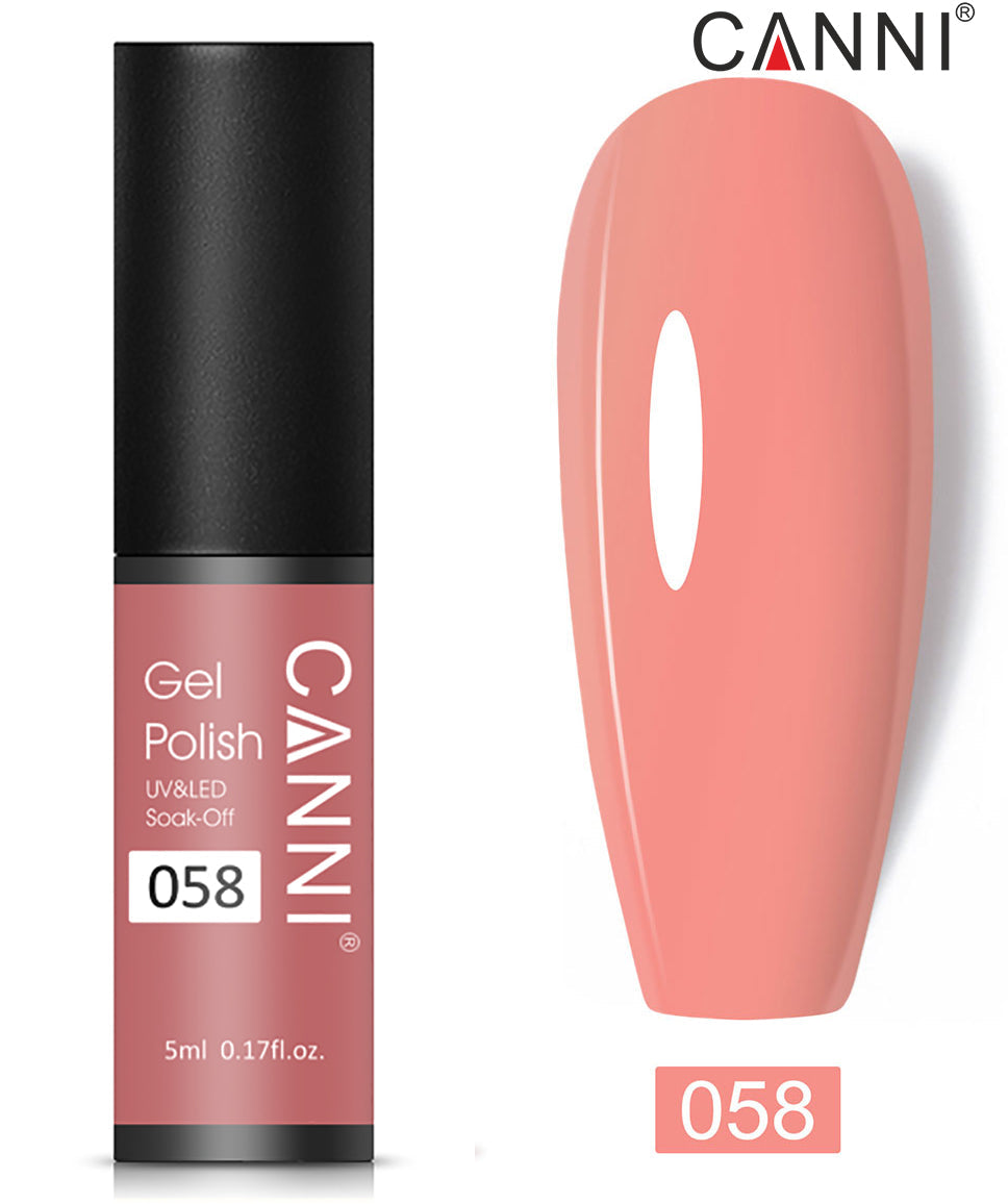 CANNI Nail Gel Polish Varnish Soak Off UV / LED Classic 5ml - Shade 01 to 100