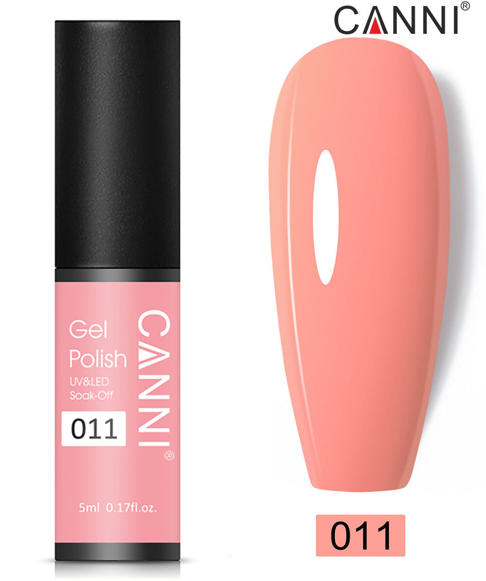 CANNI Nail Gel Polish Varnish Soak Off UV / LED Classic 5ml - Shade 01 to 100