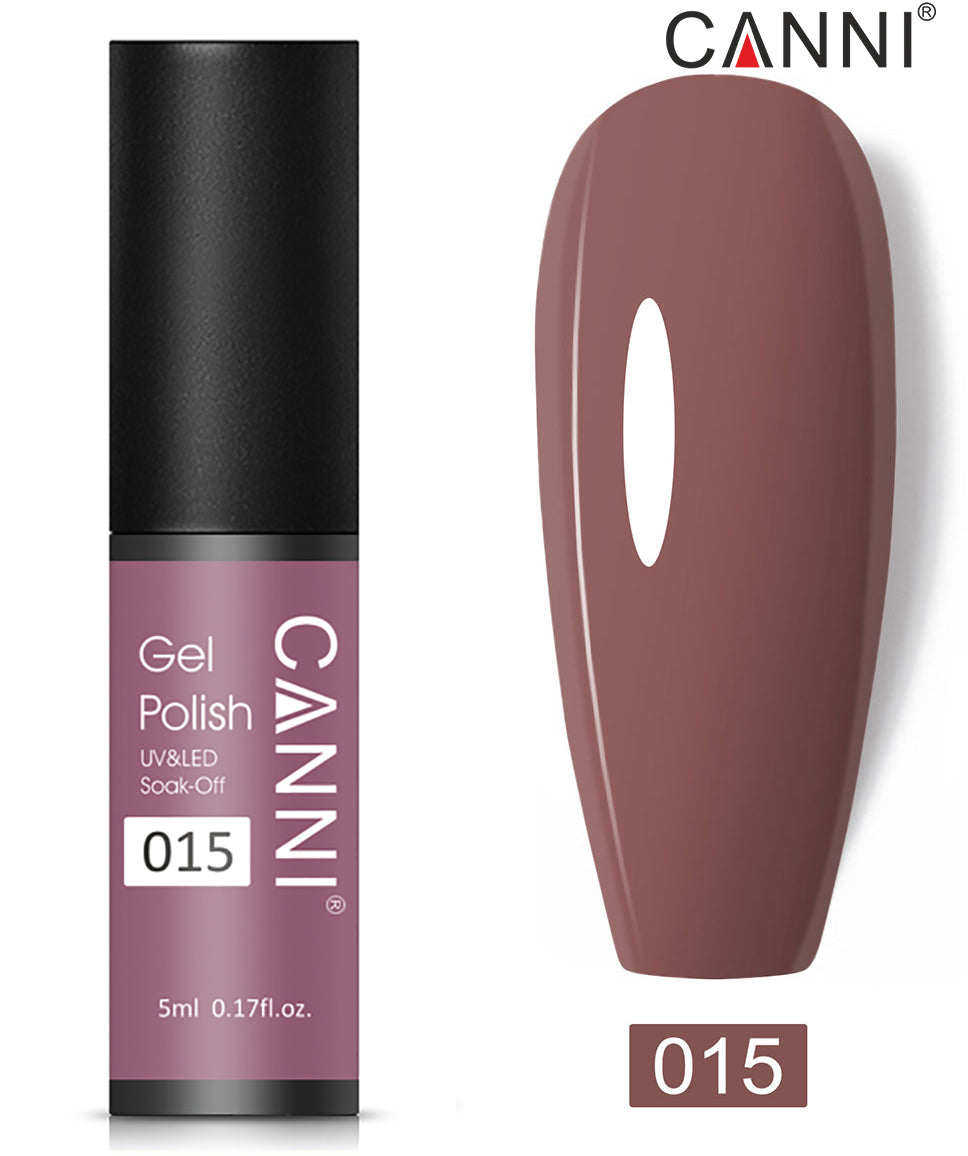CANNI Nail Gel Polish Varnish Soak Off UV / LED Classic 5ml - Shade 01 to 100