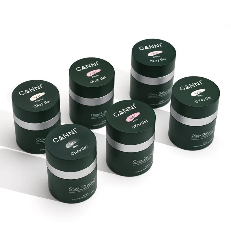 CANNI Okay Gel - UV / LED - Easy Soak Off Ok Nail Extension Building Gel