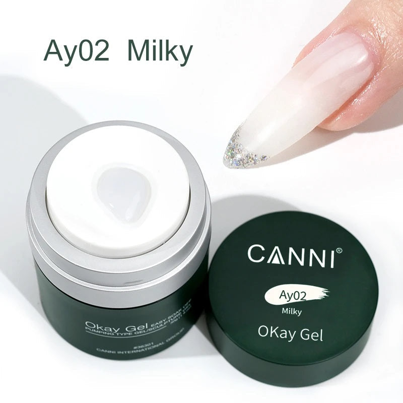 CANNI Okay Gel - UV / LED - Easy Soak Off Ok Nail Extension Building Gel