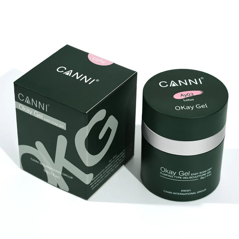 CANNI Okay Gel - UV / LED - Easy Soak Off Ok Nail Extension Building Gel