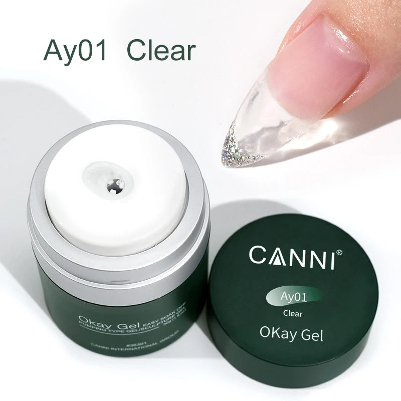 CANNI Okay Gel - UV / LED - Easy Soak Off Ok Nail Extension Building Gel