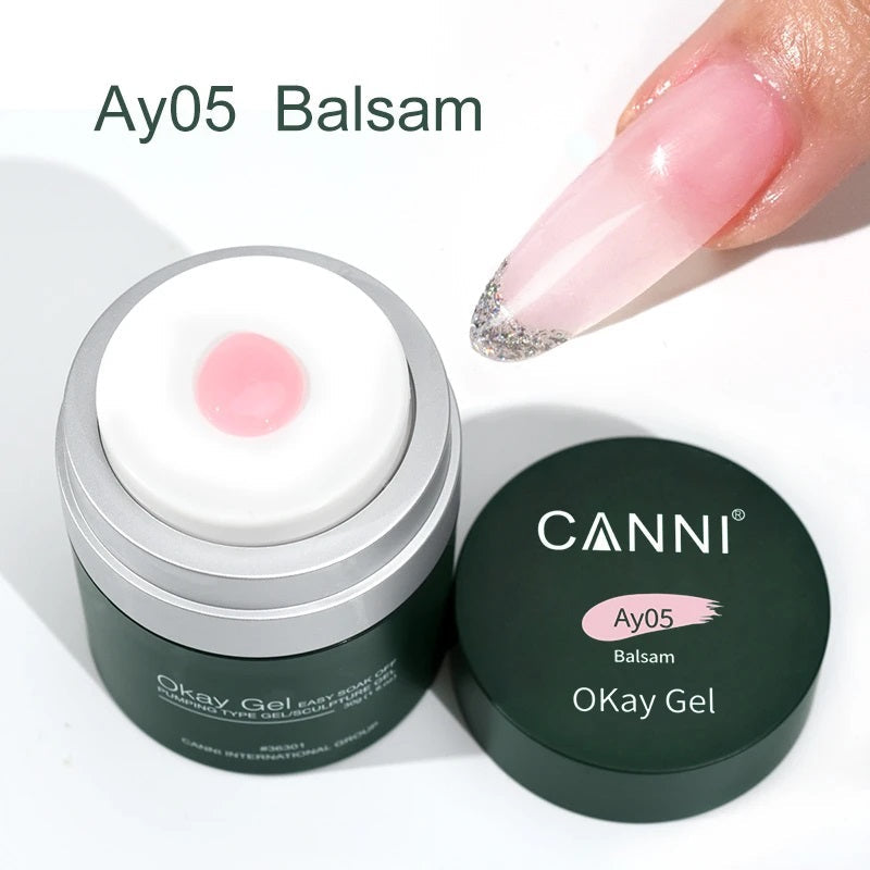 CANNI Okay Gel - UV / LED - Easy Soak Off Ok Nail Extension Building Gel