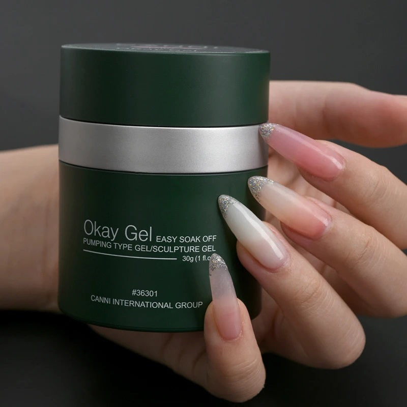 CANNI Okay Gel - UV / LED - Easy Soak Off Ok Nail Extension Building Gel