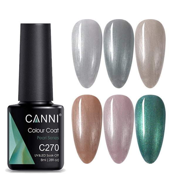 CANNI® Pearl Series Nail Gel Polish Varnish Soak Off UV LED - 8ML