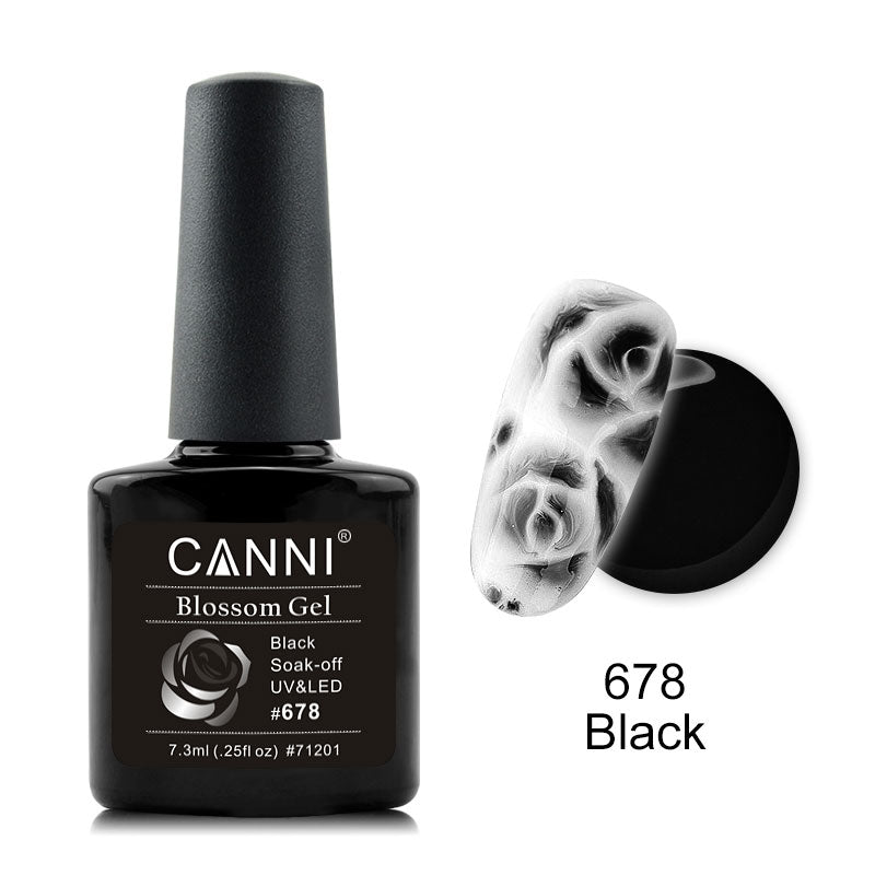 CANNI Rose / Flowers Soak Off LED Blossom Gel Polish Magic Blooming Gel 7.3ml