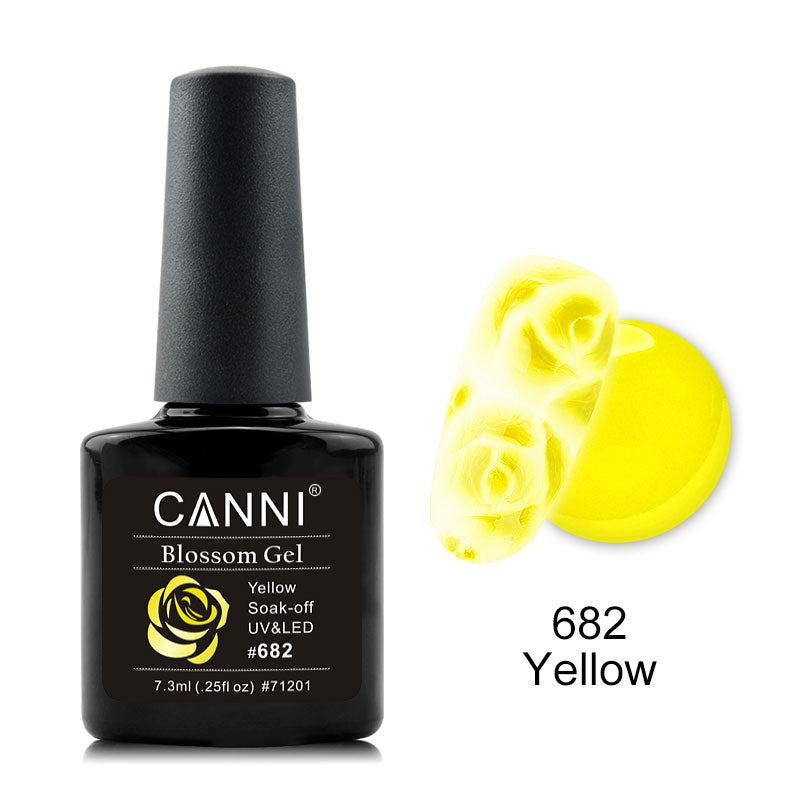 CANNI Rose / Flowers Soak Off LED Blossom Gel Polish Magic Blooming Gel 7.3ml