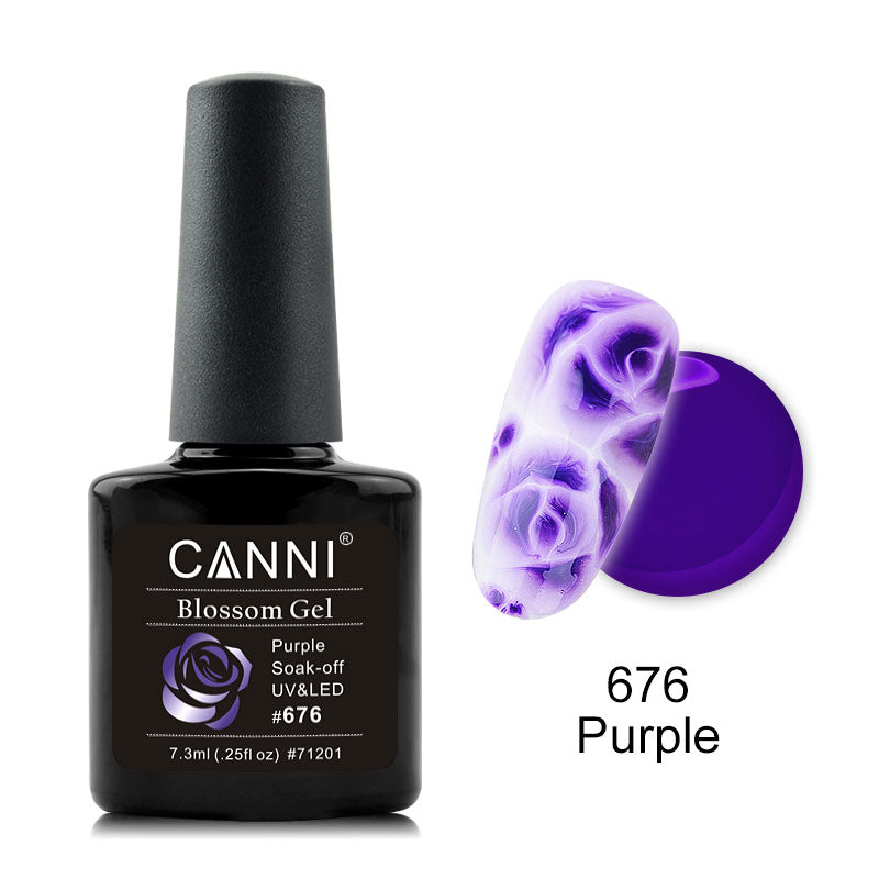 CANNI Rose / Flowers Soak Off LED Blossom Gel Polish Magic Blooming Gel 7.3ml