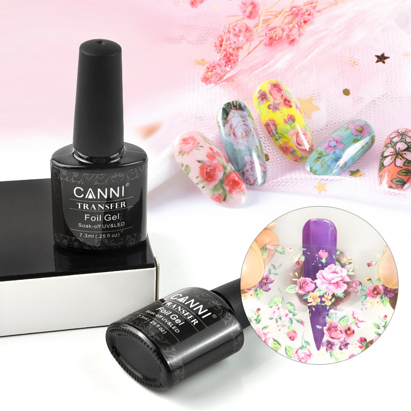 CANNI Transfer Foil Nail Adhesive Gel Glue UV / LED soak off Polish