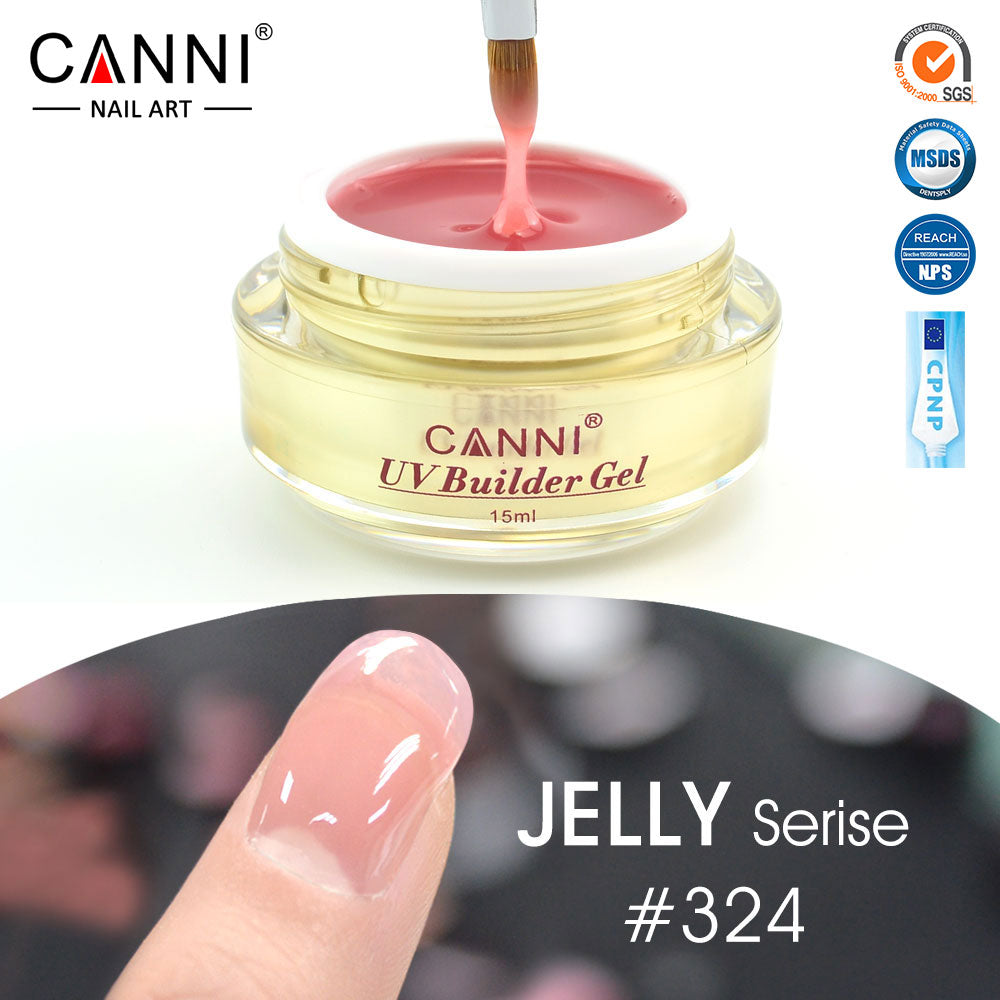 CANNI UV Builder Gel Camouflage Cover Pink Nude White Nails Extension 25 Colours