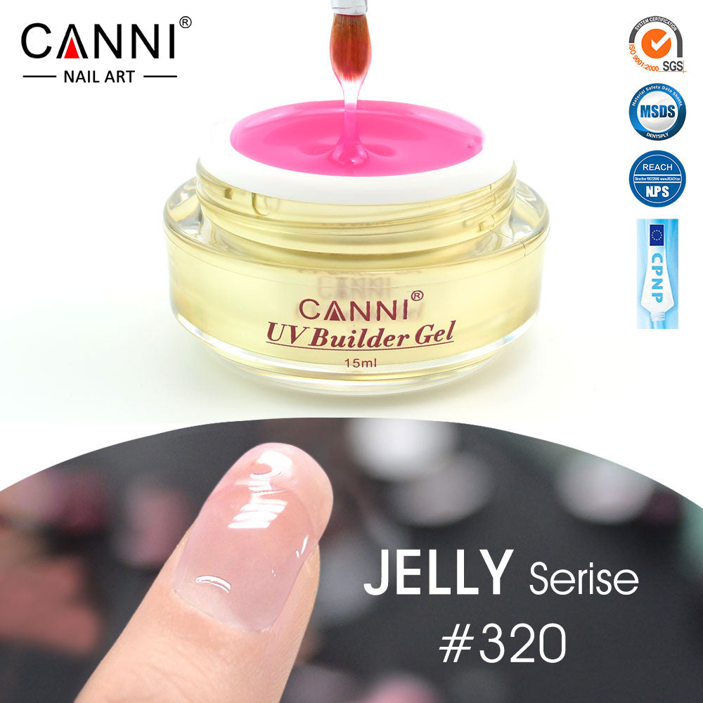 CANNI UV Builder Gel Camouflage Cover Pink Nude White Nails Extension 25 Colours