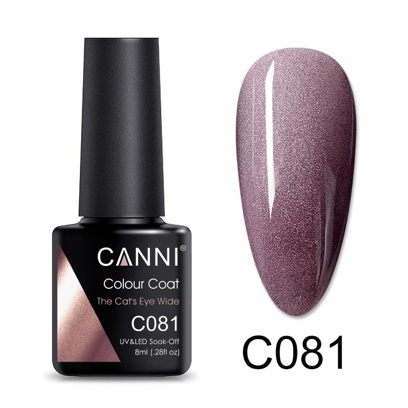 CANNI UV / LED Nail Gel Bundle of 6 bottles - The Cats Eye Wide Series