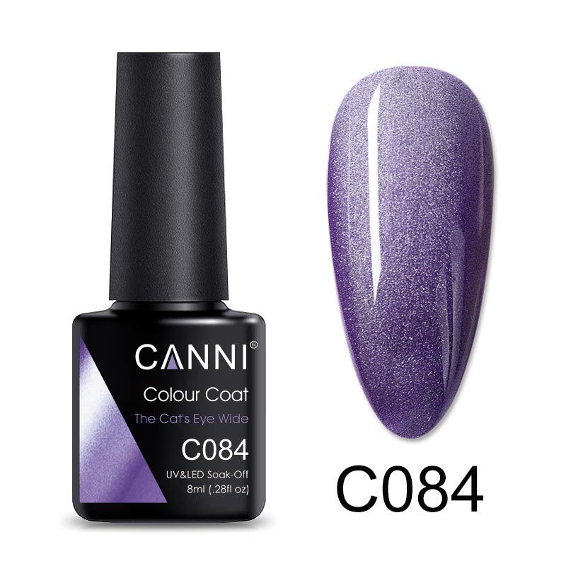 CANNI UV / LED Nail Gel Bundle of 6 bottles - The Cats Eye Wide Series