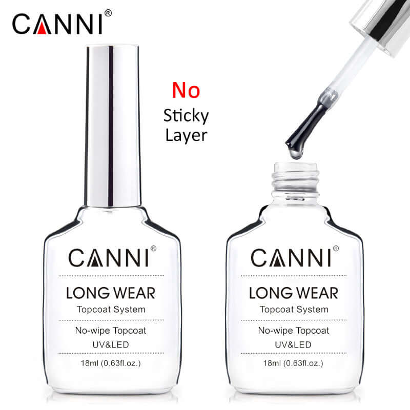 CANNI 18ml Long Wear Tempered No wipe Coat - 2 Bottles