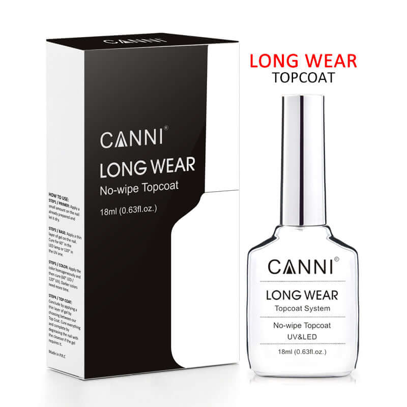 CANNI 18ml Long Wear Tempered No wipe Coat - 4 Bottles