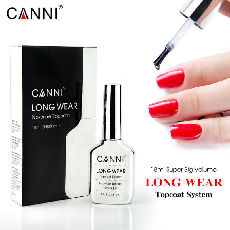 CANNI 18ml Long Wear Tempered No wipe Coat - 4 Bottles