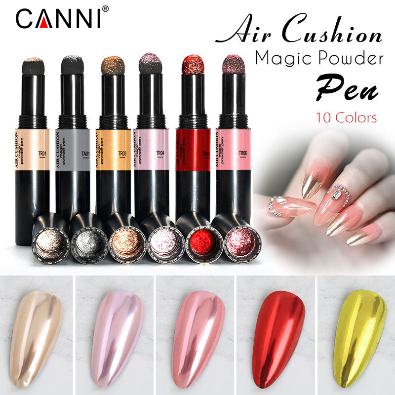CANNI Air Cushion Magic Mirror Powder Pen Chrome Gold Pink Red Effect Pigment
