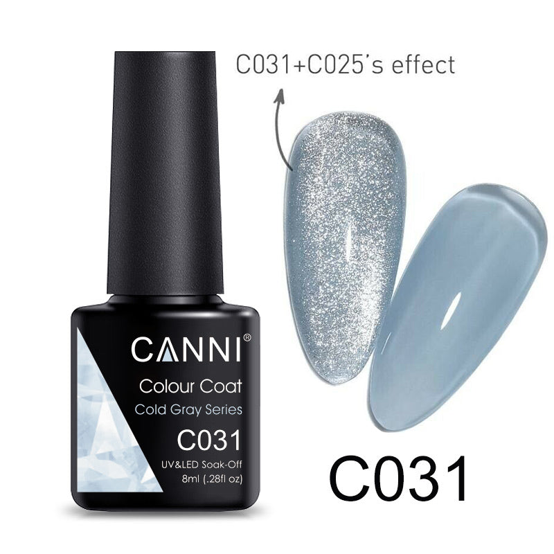 CANNI Cold Grey Series Series UV Nail Gel Polish - 8ml