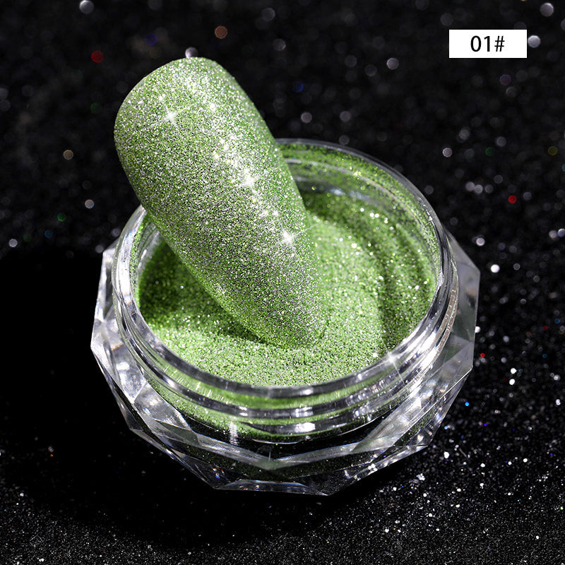 CANNI Diamond Nail Shiny Glitter Powder Decoration Reflected Pigment Dust Box