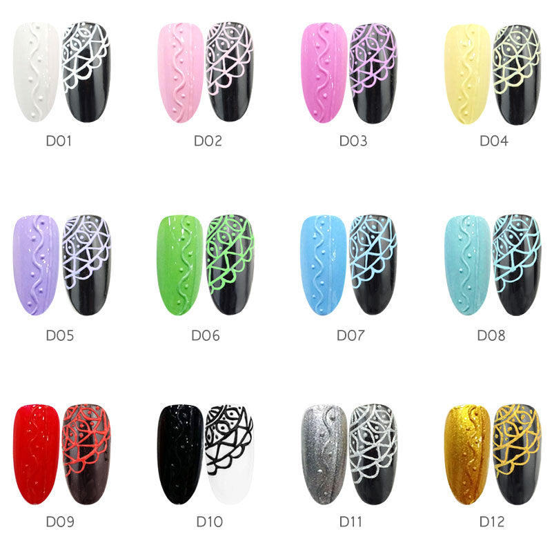 CANNI Emboss Gel 8ml Nail Art Painting Sculpture