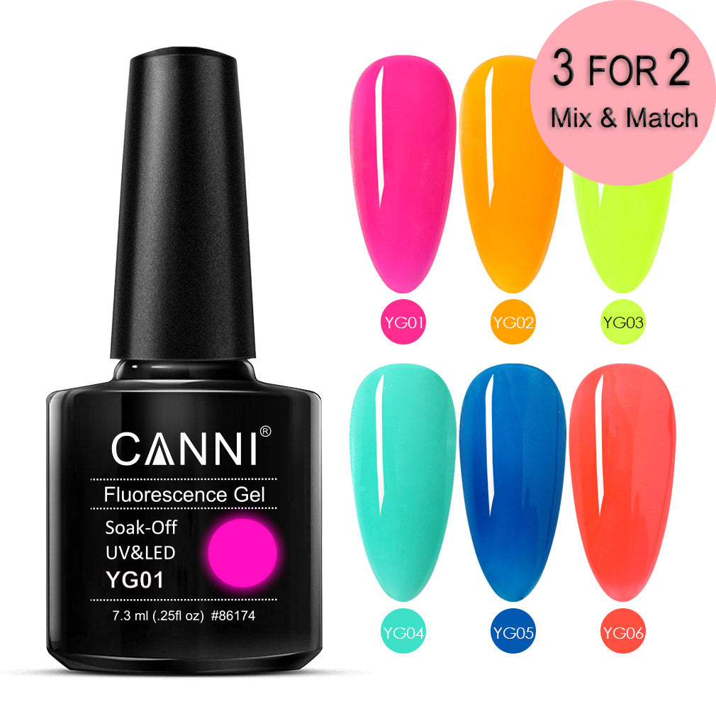 CANNI Fluorescence UV LED Soak Off Nail Gel Polish Series