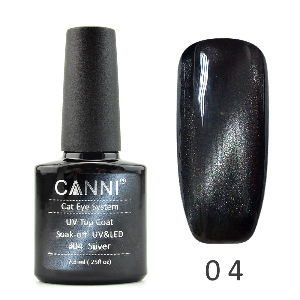 CANNI Magic Cat Eye Topcoat Special Design for UV Nail Gel - Magnetic Gel Polish