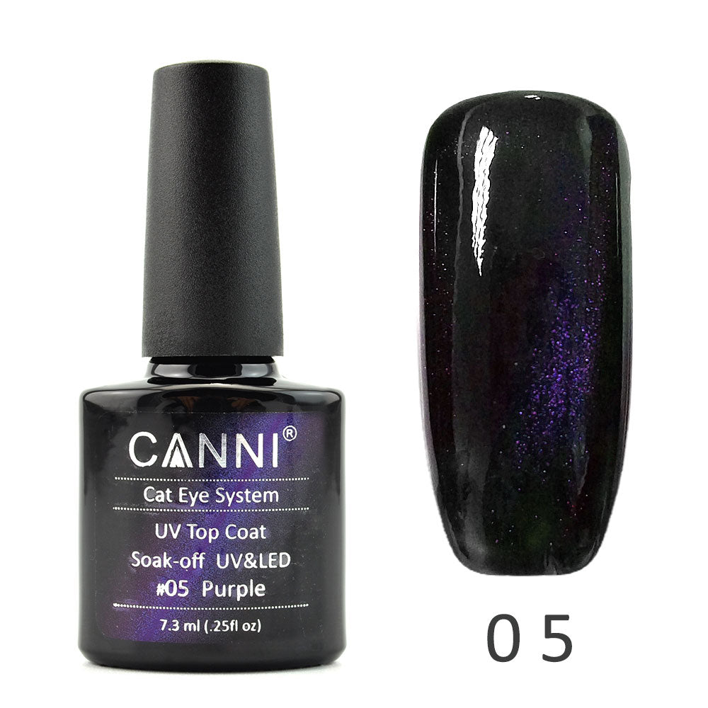 CANNI Magic Cat Eye Topcoat Special Design for UV Nail Gel - Magnetic Gel Polish