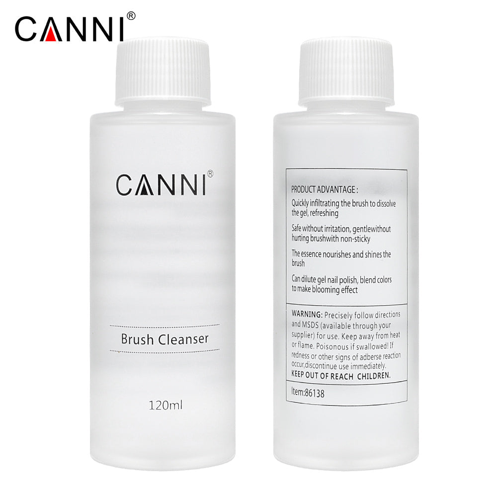 CANNI Multifunction Brush Cleanser Dilute Nail Gel Use as Blooming Liquid 120ml