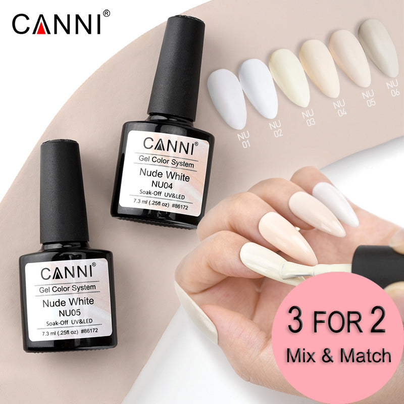 CANNI Nude White Nail Gel Series