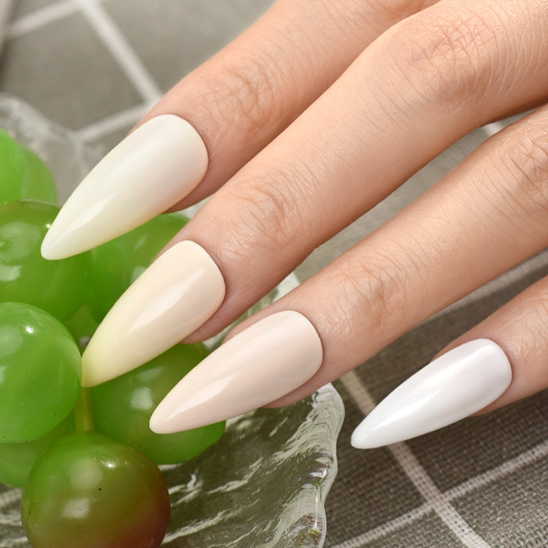 CANNI Nude White UV Nail Gel Series - Bundle of 6