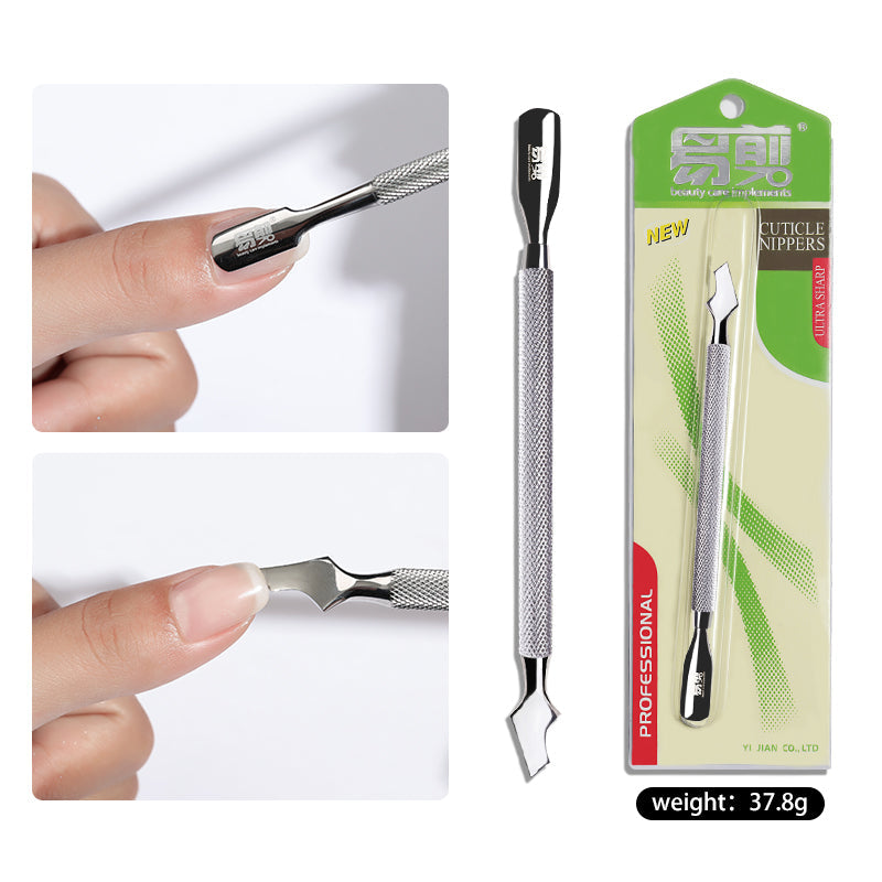 Dual Head Cuticle Pusher UV Nail Gel Polish Soak Off Remover Tool